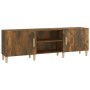 Mueble de TV madera contrachapada roble ahumado 150x30x30 cm de vidaXL, Muebles TV - Ref: Foro24-817501, Precio: 77,85 €, Des...