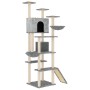 Rascador para gatos con postes de sisal gris claro 191 cm de vidaXL, Mobiliario para gatos - Ref: Foro24-171595, Precio: 100,...