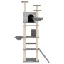 Rascador para gatos con postes de sisal gris claro 191 cm de vidaXL, Mobiliario para gatos - Ref: Foro24-171595, Precio: 100,...