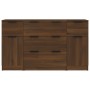 Set de aparador 3 piezas madera contrachapada roble marrón de vidaXL, Aparadores - Ref: Foro24-3115827, Precio: 186,59 €, Des...