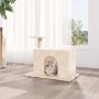 Rascador para gatos con postes de sisal color crema 51 cm de vidaXL, Mobiliario para gatos - Ref: Foro24-171585, Precio: 27,5...