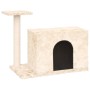 Rascador para gatos con postes de sisal color crema 51 cm de vidaXL, Mobiliario para gatos - Ref: Foro24-171585, Precio: 27,5...