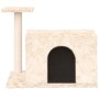 Rascador para gatos con postes de sisal color crema 51 cm de vidaXL, Mobiliario para gatos - Ref: Foro24-171585, Precio: 27,5...