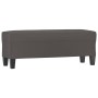 Banco de cuero sintético gris 100x35x41 cm de vidaXL, Bancos - Ref: Foro24-349462, Precio: 50,90 €, Descuento: %