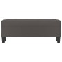 Banco de cuero sintético gris 100x35x41 cm de vidaXL, Bancos - Ref: Foro24-349462, Precio: 50,90 €, Descuento: %