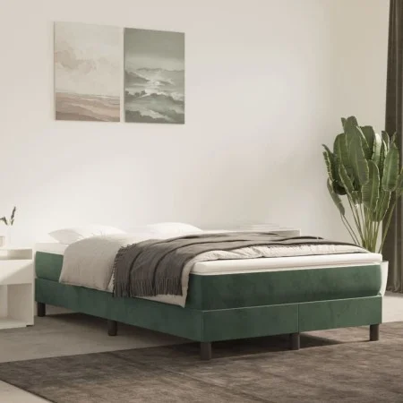 Dunkelgrüne Taschenfederkernmatratze aus Samt, 120 x 200 x 20 cm von vidaXL, Matratzen - Ref: Foro24-347771, Preis: 190,65 €,...
