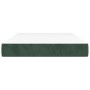 Colchón muelles ensacados terciopelo verde oscuro 120x200x20 cm de vidaXL, Colchones - Ref: Foro24-347771, Precio: 194,33 €, ...