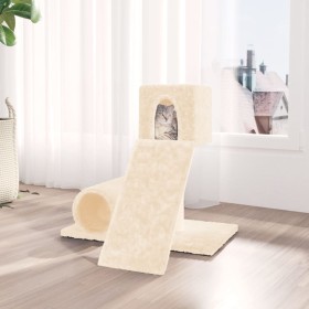 Rascador para gatos con postes de sisal color crema 59 cm de vidaXL, Mobiliario para gatos - Ref: Foro24-171606, Precio: 24,6...