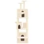 Rascador para gatos con postes de sisal crema 180 cm de vidaXL, Mobiliario para gatos - Ref: Foro24-171600, Precio: 102,61 €,...