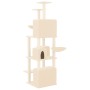 Rascador para gatos con postes de sisal crema 180 cm de vidaXL, Mobiliario para gatos - Ref: Foro24-171600, Precio: 116,29 €,...