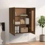 Armario de pared madera ingeniería roble marrón 69,5x32,5x90 cm de vidaXL, Estantes y estanterías - Ref: Foro24-817395, Preci...