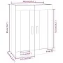 Armario de pared madera ingeniería roble marrón 69,5x32,5x90 cm de vidaXL, Estantes y estanterías - Ref: Foro24-817395, Preci...