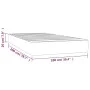 Taschenfederkernmatratze dunkelgrauer Stoff 100x200x20 cm von vidaXL, Matratzen - Ref: Foro24-347735, Preis: 163,41 €, Rabatt: %