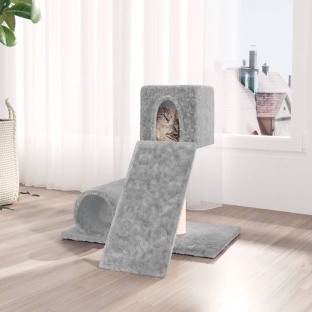 Rascador para gatos con postes de sisal gris claro 59 cm de vidaXL, Mobiliario para gatos - Ref: Foro24-171607, Precio: 26,04...