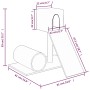 Rascador para gatos con postes de sisal gris claro 59 cm de vidaXL, Mobiliario para gatos - Ref: Foro24-171607, Precio: 26,04...