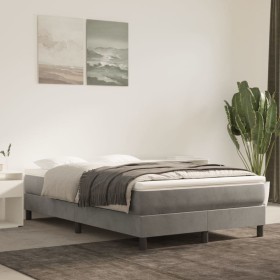 Colchón de muelles ensacados terciopelo gris claro 120x200x20cm de vidaXL, Colchones - Ref: Foro24-347768, Precio: 199,46 €, ...