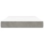 Colchón de muelles ensacados terciopelo gris claro 120x200x20cm de vidaXL, Colchones - Ref: Foro24-347768, Precio: 199,46 €, ...