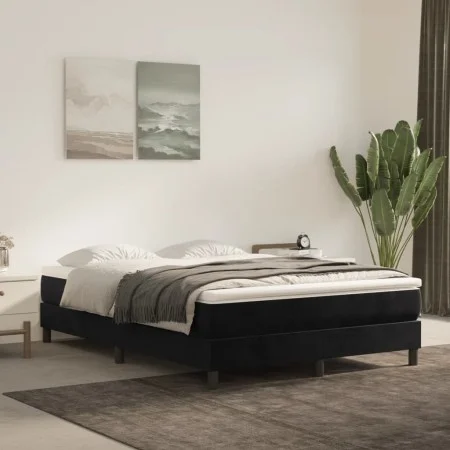 Taschenfederkernmatratze aus schwarzem Samt, 140 x 200 x 20 cm von vidaXL, Matratzen - Ref: Foro24-347810, Preis: 192,60 €, R...