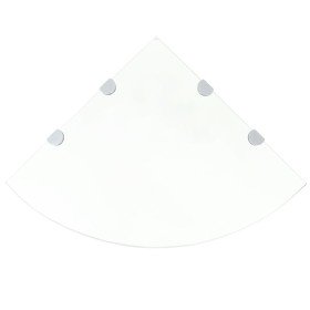 Estantes esquina 2 uds soportes cromados transparente 45x45 cm en Estanterías | Comprar online en Foru.es