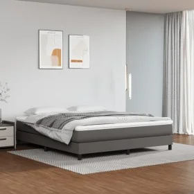 Colchón de muelles ensacados cuero sintético gris 160x200x20 cm de vidaXL, Colchones - Ref: Foro24-347826, Precio: 264,53 €, ...