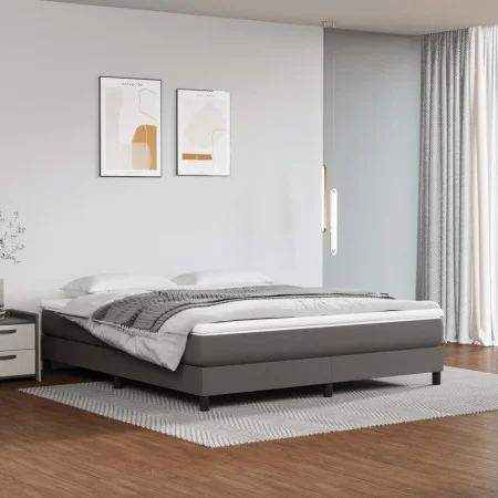 Gray synthetic leather pocket spring mattress 160x200x20 cm by vidaXL, Mattresses - Ref: Foro24-347826, Price: 264,53 €, Disc...