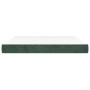 Colchón muelles ensacados terciopelo verde oscuro 160x200x20 cm de vidaXL, Colchones - Ref: Foro24-347831, Precio: 261,78 €, ...