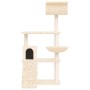Rascador para gatos con postes de sisal crema 131 cm de vidaXL, Mobiliario para gatos - Ref: Foro24-171603, Precio: 58,71 €, ...