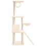 Rascador para gatos con postes de sisal crema 131 cm de vidaXL, Mobiliario para gatos - Ref: Foro24-171603, Precio: 58,71 €, ...