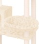 Rascador para gatos con postes de sisal crema 131 cm de vidaXL, Mobiliario para gatos - Ref: Foro24-171603, Precio: 58,71 €, ...