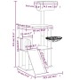 Rascador para gatos con postes de sisal crema 131 cm de vidaXL, Mobiliario para gatos - Ref: Foro24-171603, Precio: 58,71 €, ...