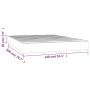 Colchón de muelles ensacados terciopelo gris claro 140x200x20cm de vidaXL, Colchones - Ref: Foro24-347808, Precio: 222,66 €, ...