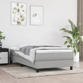 Colchón de muelles ensacados tela gris claro 100x200x20 cm de vidaXL, Colchones - Ref: Foro24-347734, Precio: 167,02 €, Descu...