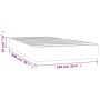 Colchón de muelles ensacados tela gris claro 100x200x20 cm de vidaXL, Colchones - Ref: Foro24-347734, Precio: 170,17 €, Descu...