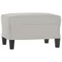 Reposapiés tela de microfibra gris claro 60x50x41 cm de vidaXL, Otomanas - Ref: Foro24-349342, Precio: 54,34 €, Descuento: %