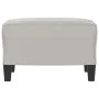 Reposapiés tela de microfibra gris claro 60x50x41 cm de vidaXL, Otomanas - Ref: Foro24-349342, Precio: 54,34 €, Descuento: %