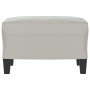 Reposapiés tela de microfibra gris claro 60x50x41 cm de vidaXL, Otomanas - Ref: Foro24-349342, Precio: 55,15 €, Descuento: %