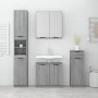 Set de armario de baño 4 pzas madera contrachapada gris sonoma de vidaXL, Muebles de baño - Ref: Foro24-3115890, Precio: 261,...