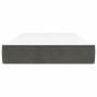 Colchón de muelles ensacados terciopelo gris oscuro 90x190x20cm de vidaXL, Colchones - Ref: Foro24-347709, Precio: 132,65 €, ...