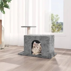 Rascador para gatos con postes de sisal gris claro 51 cm de vidaXL, Mobiliario para gatos - Ref: Foro24-171586, Precio: 31,38...