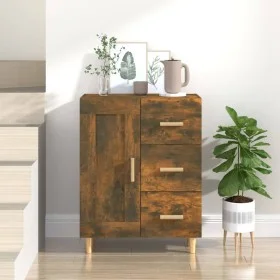 Smoked oak plywood sideboard 69.5x34x90 cm by vidaXL, Sideboards - Ref: Foro24-817369, Price: 83,61 €, Discount: %