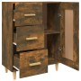 Aparador madera contrachapada color roble ahumado 69,5x34x90 cm de vidaXL, Aparadores - Ref: Foro24-817369, Precio: 84,63 €, ...