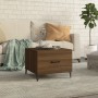 Mesa de centro con patas de metal marrón roble 50x50x40 cm de vidaXL, Mesas de centro - Ref: Foro24-817541, Precio: 36,91 €, ...