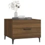Mesa de centro con patas de metal marrón roble 50x50x40 cm de vidaXL, Mesas de centro - Ref: Foro24-817541, Precio: 36,91 €, ...