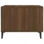Mesa de centro con patas de metal marrón roble 50x50x40 cm de vidaXL, Mesas de centro - Ref: Foro24-817541, Precio: 36,91 €, ...