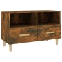 Mueble para TV madera contrachapada roble ahumado 80x36x50 cm de vidaXL, Muebles TV - Ref: Foro24-817489, Precio: 47,29 €, De...