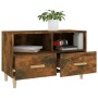 Mueble para TV madera contrachapada roble ahumado 80x36x50 cm de vidaXL, Muebles TV - Ref: Foro24-817489, Precio: 47,29 €, De...