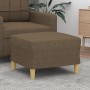 Reposapiés de tela marrón 60x50x41 cm de vidaXL, Otomanas - Ref: Foro24-349266, Precio: 54,27 €, Descuento: %
