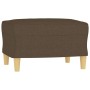 Reposapiés de tela marrón 60x50x41 cm de vidaXL, Otomanas - Ref: Foro24-349266, Precio: 54,27 €, Descuento: %