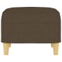Reposapiés de tela marrón 60x50x41 cm de vidaXL, Otomanas - Ref: Foro24-349266, Precio: 54,27 €, Descuento: %