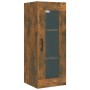 Armario de pared colgante roble ahumado 34,5x34x90 cm de vidaXL, Aparadores - Ref: Foro24-817447, Precio: 52,55 €, Descuento: %